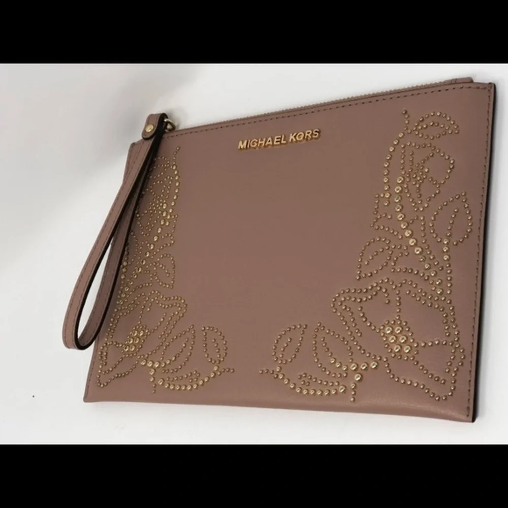Michael kors nouveau Large clutch wristlet FAWN